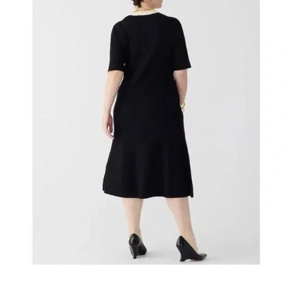 J.Crew Ribbed Knit Button-Front Midi Dress - Picture 2 of 11